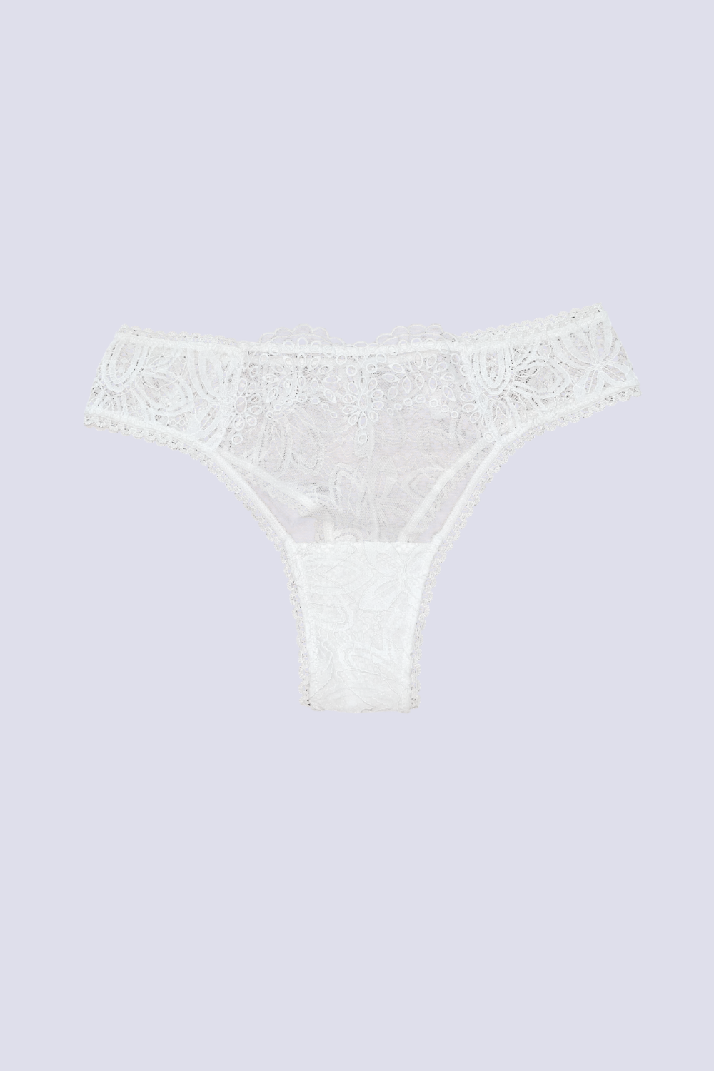 Whisper White Scalloped Lace Brief